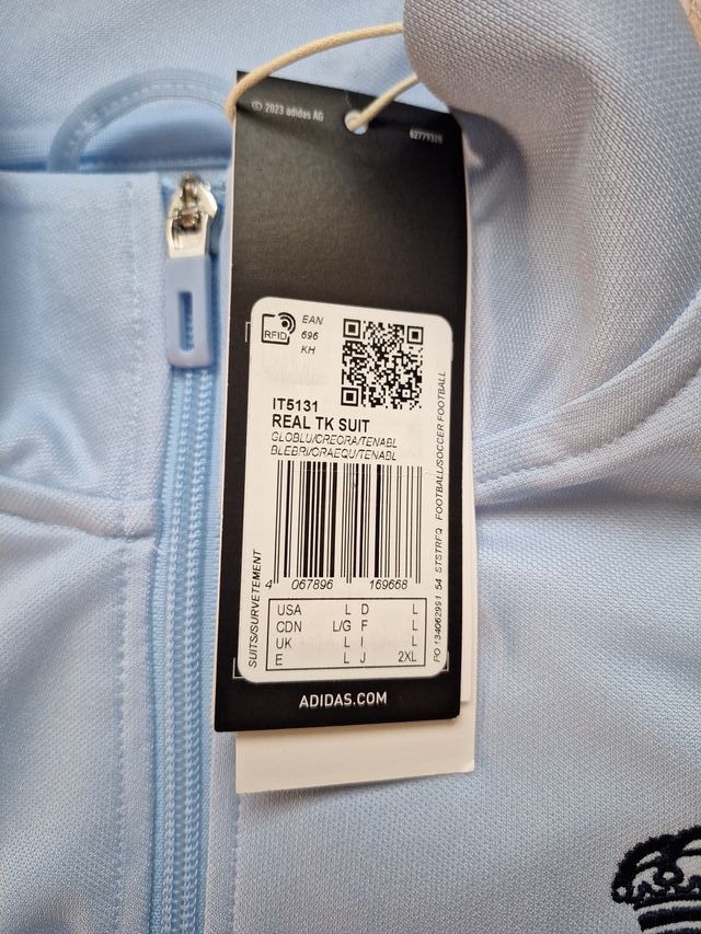 Chaqueta Real Madrid Adidas Azul Naranja