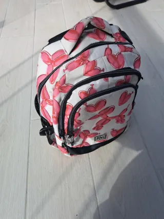 Mochila escolar con estampado de globos