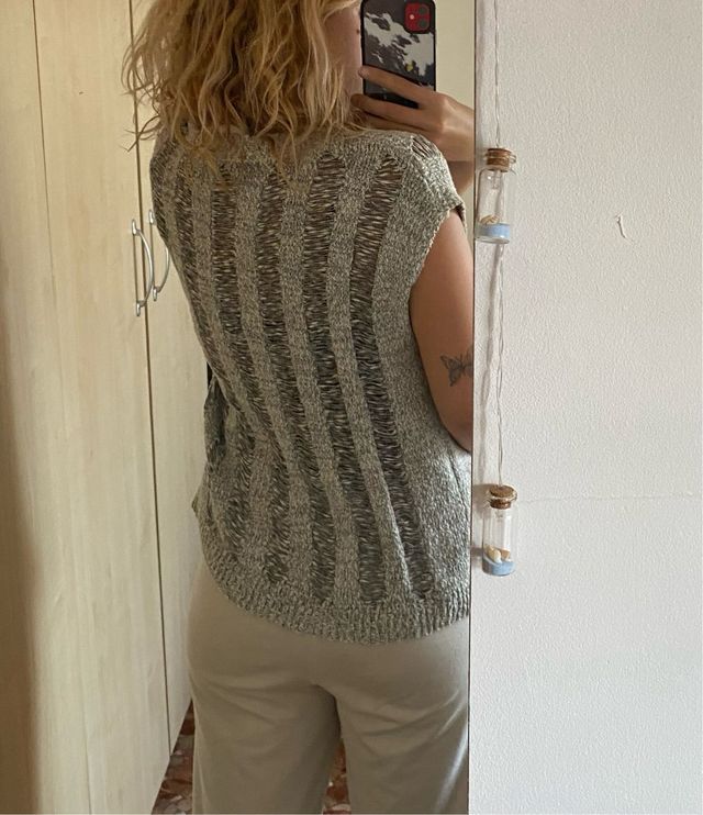 Chaleco Lefties gris talla M