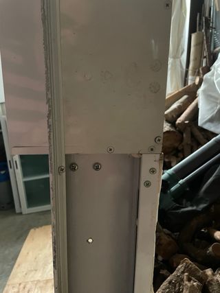 Ventana aluminio blanca corredera