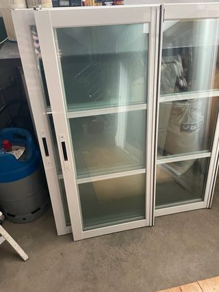 Ventana aluminio blanca corredera