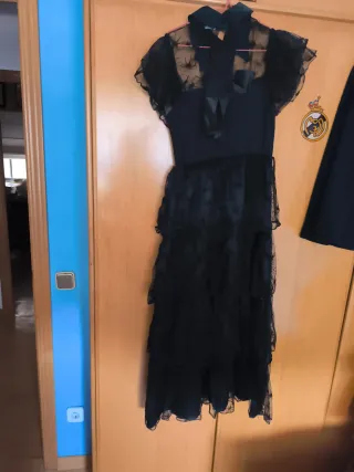 Disfraz Miércoles Addams Baile Talla M/L 