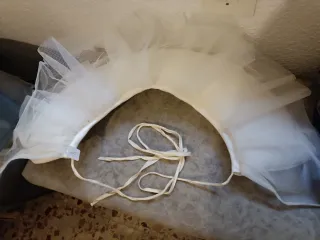 Polisón Alicantina Tul Blanco