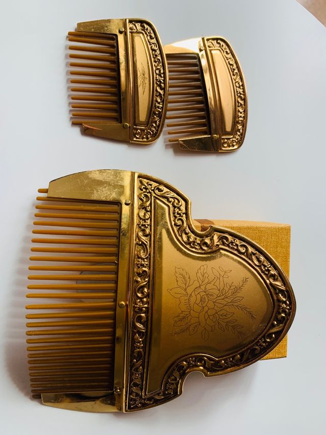 Peinetas Fallera Niña Doradas