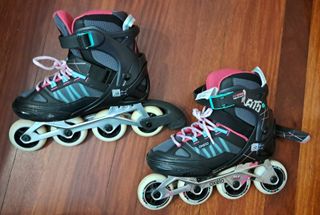 Patines Oxelo Talla 38-41 + Bolsa y Protecciones