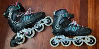 Patines Oxelo Talla 38-41 + Bolsa y Protecciones