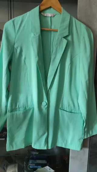 Blazer verde mujer