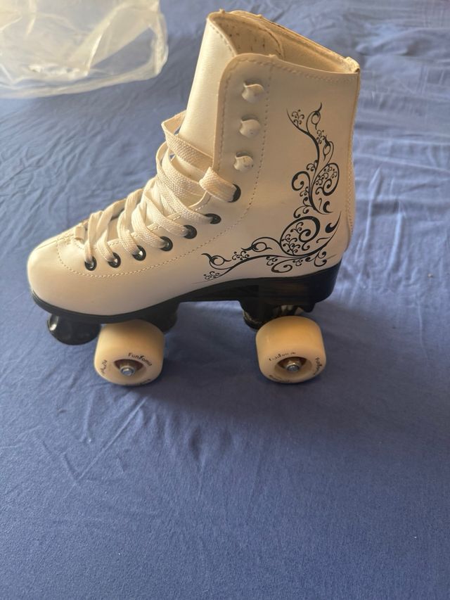 Patines Disco Funtomia Blancos 4 Ruedas
