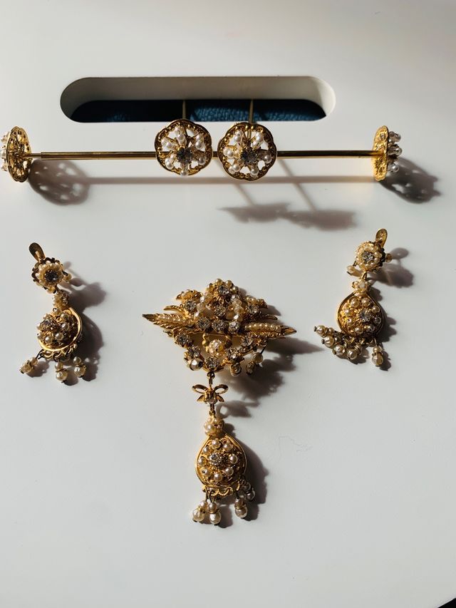 Aderezo Fallera Niña Dorado