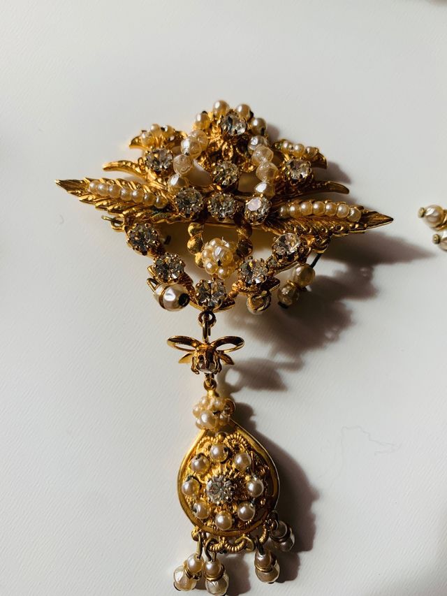 Aderezo Fallera Niña Dorado