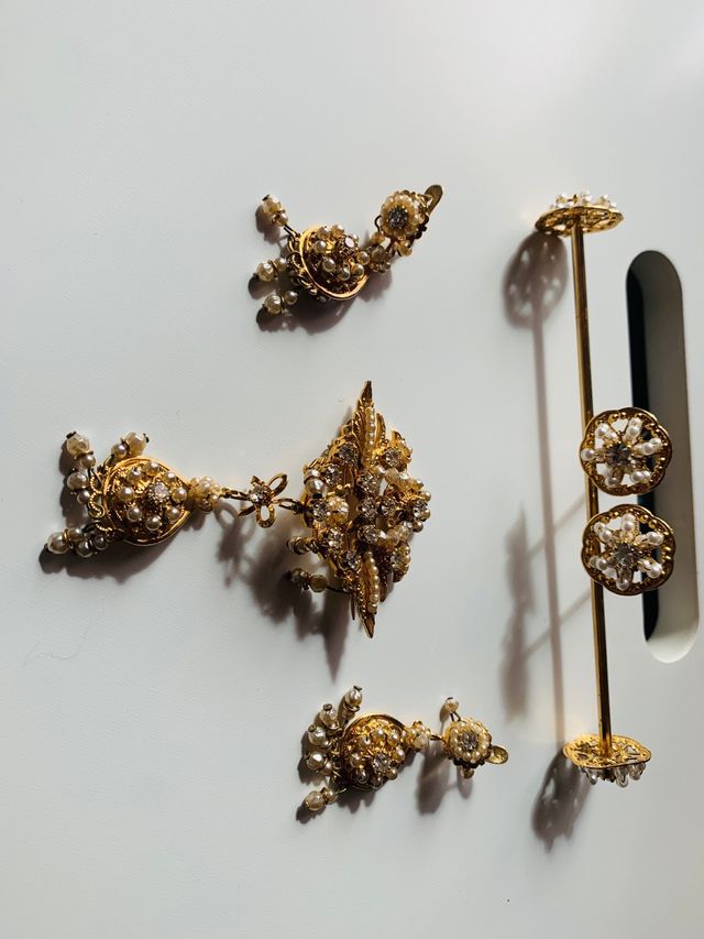 Aderezo Fallera Niña Dorado