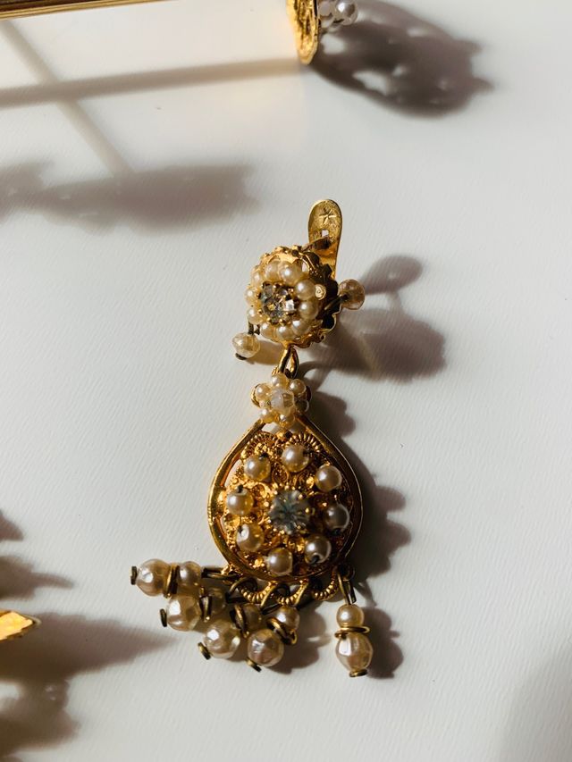 Aderezo Fallera Niña Dorado