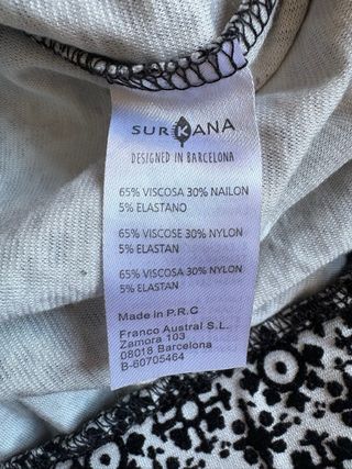 Leggings Surkana Estampados Blanco y Negro