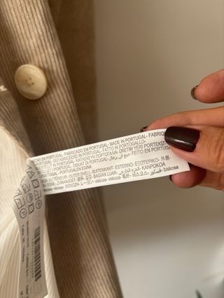 Traje chaqueta Pana Massimo Dutti Talla 36