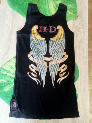 Camiseta Harley Davidson Alas Negra