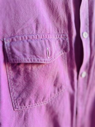 Camisa hombre manga corta rosa talla L