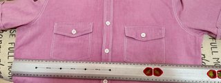 Camisa hombre manga corta rosa talla L