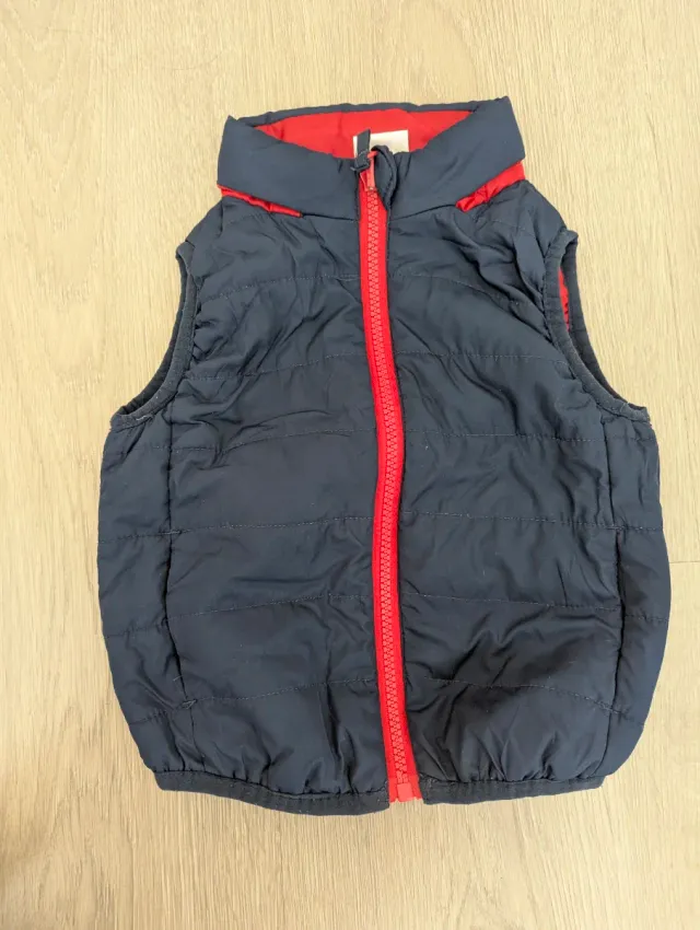 Chaleco bebé azul y rojo 18-24meses