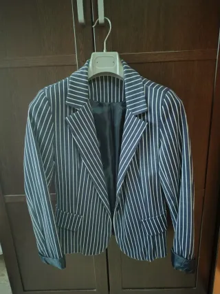 Chaqueta de mujer a rayas