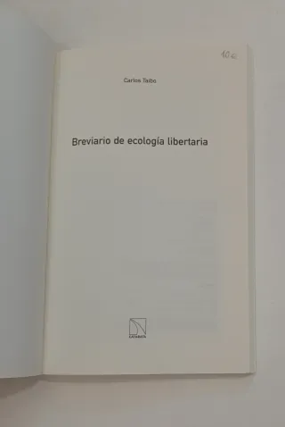 Libro Breviario de ecología libertaria