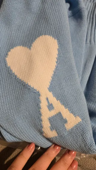 Sweatshirt / Camisola Ami Paris Azul Tam L