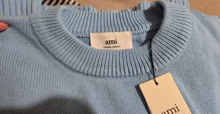 Sweatshirt / Camisola Ami Paris Azul Tam L