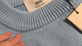 Sweatshirt / Camisola Ami Paris Azul Tam L