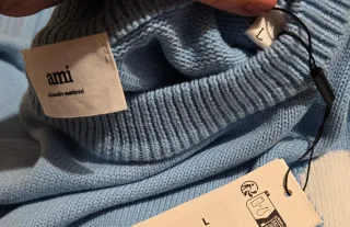 Sweatshirt / Camisola Ami Paris Azul Tam L