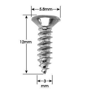 24 Tornillos para Guitarra Bajo Golpeador 3 Colore