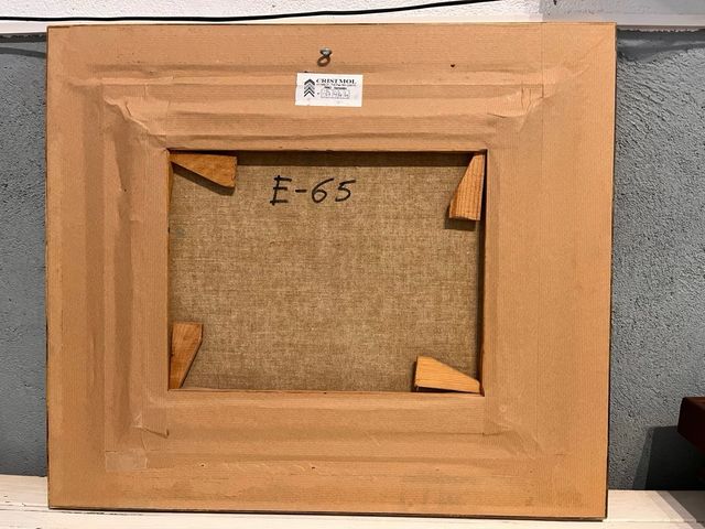 Óleo Campos Ugarte Escena Rural 1976