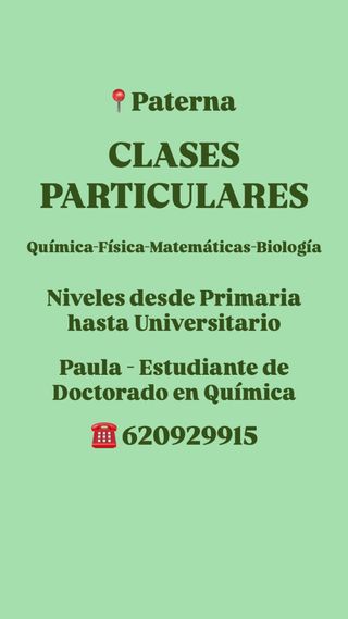 Clases Particulares en Paterna 