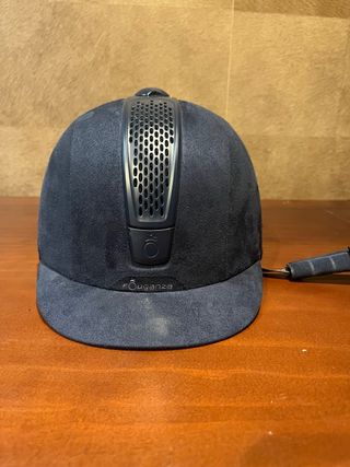 Casco hípica azul Fouganza