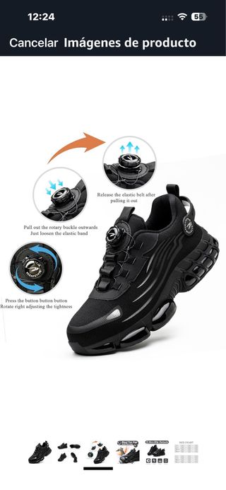 Zapatos de seguridad negros