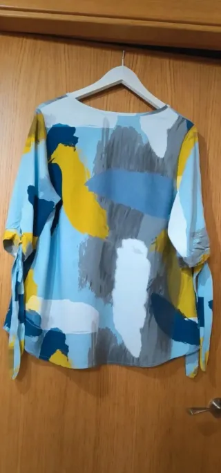 Blusa Tencel Vintage Estampada