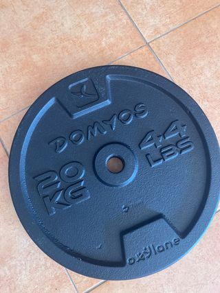 Disco de pesas Domyos 20 kg / 44 lbs