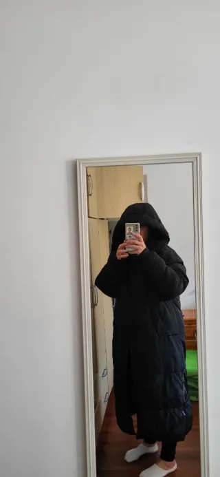 Abrigo acolchado largo Zara oversize