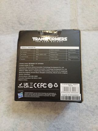 Altavoz BT Portátil Transformers TF-Y07