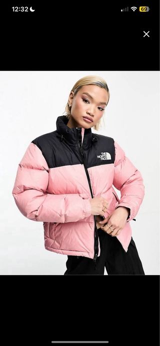 Plumas The North Face rosa y negro
