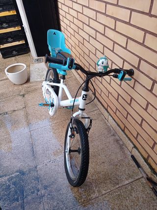Bicicleta infantil 16 con asiento para muñeca