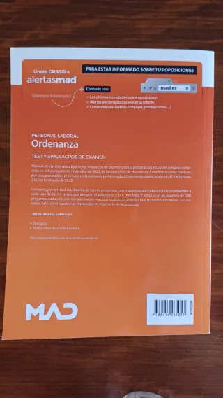 Test Ordenanza Castilla-La Mancha 2022