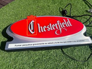 Cartel luminoso Chesterfield antiguo años 80