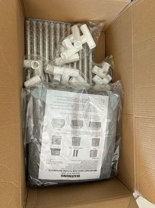 Parque infantil plegable gris