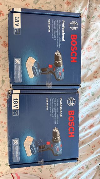 Lote 2 Taladros Bosch GSB 18V-21