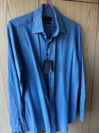 Camisa Massimo Dutti Azul
