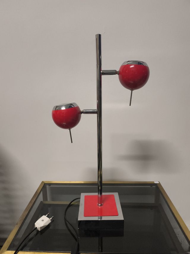 Lámpara Space Age roja