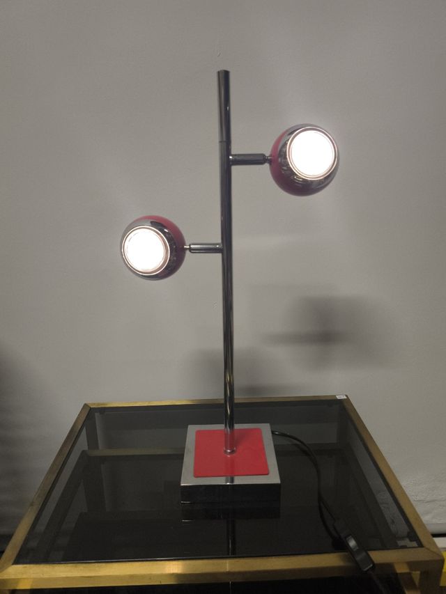 Lámpara Space Age roja