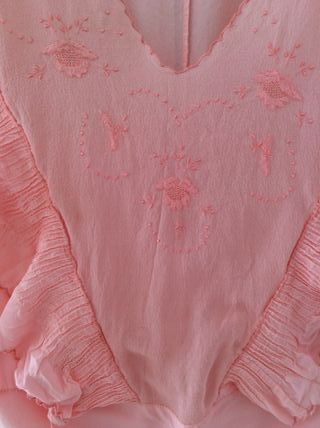 Vestido camison  antiguo seda años 30-40 vintage