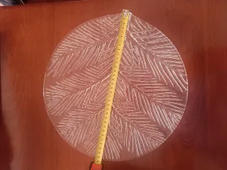 Vassoio in vetro decorato