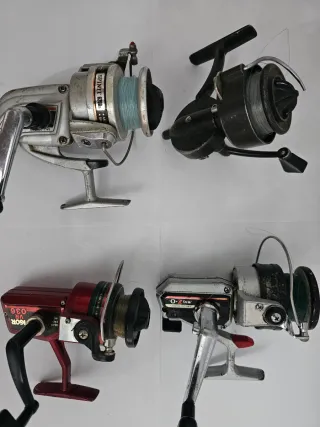 Lote 4 carretes pesca