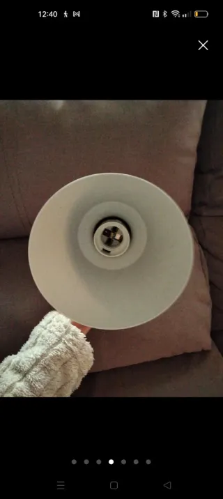 Aplique de pared blanco y negro